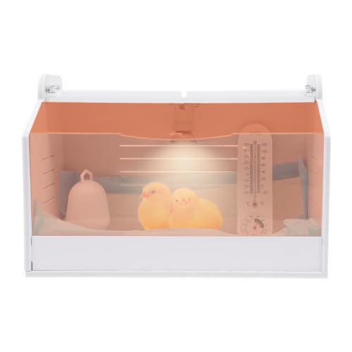 20 Eier Brutautomat Aufzuchtbox Kükenwärmebox Kükenhaus Reptilien Geflüge Vollautomatischer Inkubator Küken Aufzucht Box Mit Wasserzufuhr, Thermometer, Sonnenlampe, Tierwindeln von Bazargame