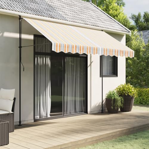 Baziroo Markisenbespannung Balkon Markisentuch Markise Canvas Markisen Ersatzstoff Wechseln Markisenstoff Außen Markisenstoff UV Markisenstoff 280x245 cm Mehrfarbig Polyester von Baziroo