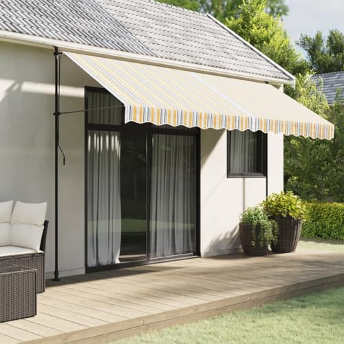 Baziroo Markisenbespannung Markisen Ersatzstoff Wechseln Markisenstoff Außen Markisenstoff UV Markisenstoff Balkon Markisentuch Markise Canvas 380x295 cm Mehrfarbig Polyester von Baziroo