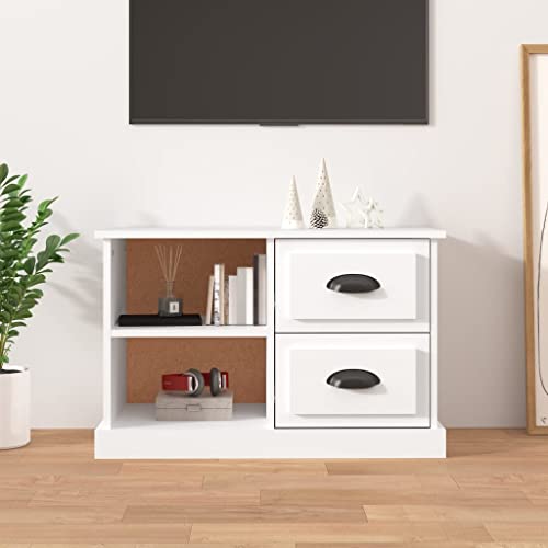 Baziroo TV-Schrank Weiß Fernseh Unterschrank TV Board TV Unterschrank TV Cabinet for Living Room Mit 2 Schubladen und 2 Offenen Fächern Versehen 73x35,5x47,5 cm Baziroo TV-Schrank Weiß Fernseh Unterschrank TV Board TV Unterschrank TV Cabinet for Living Room Mit 2 Schubladen und 2 Offenen Fächern Versehen 73x35,5x47,5 cm von Baziroo