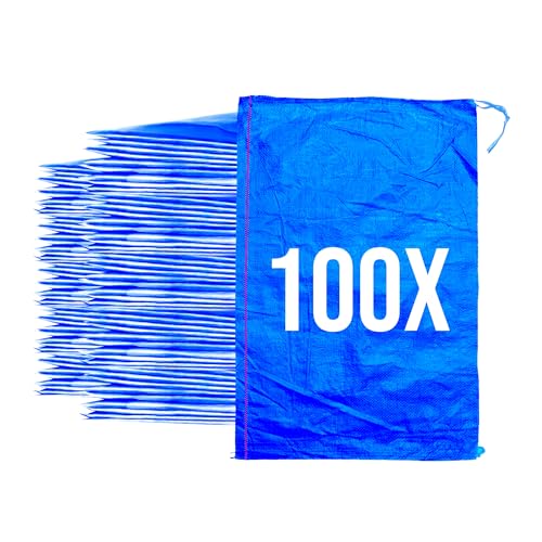 Bazko Hochwasser Sandsäcke zum Befüllen 100 Stück | PP Gewebesack 50x80 cm | Sandsack Wasserschutz blau | Gartensack mit Zugband für bequemes, sicheres Verschließen | reißfest Bazko Hochwasser Sandsäcke zum Befüllen 100 Stück | PP Gewebesack 50x80 cm | Sandsack Wasserschutz blau | Gartensack mit Zugband für bequemes, sicheres Verschließen | reißfest von Bazko