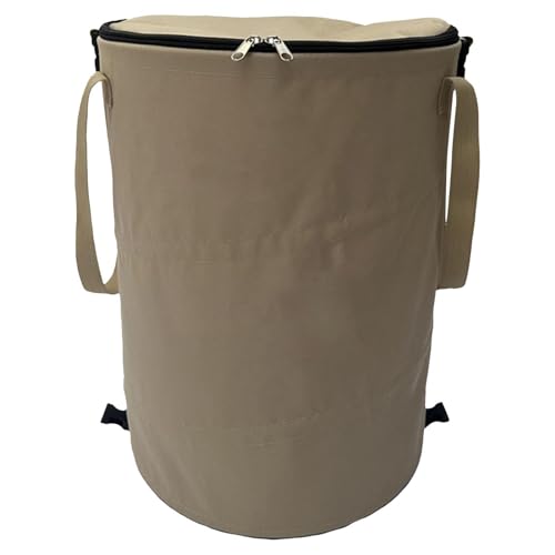 Camping-Mülltonne - Faltbarer Abfallbehälter | Tragbarer Gartenmülleimer mit Reißverschluss, 37 Liter Fassungsvermögen, einfach zu transportieren, Behälter für den Garten Camping-Mülltonne - Faltbarer Abfallbehälter | Tragbarer Gartenmülleimer mit Reißverschluss, 37 Liter Fassungsvermögen, einfach zu transportieren, Behälter für den Garten von Bbbabeslk
