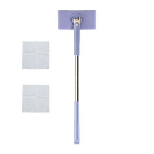 Flache Staubwischer Für Das Badezimmer – Quetschmopp-Set | Tragbarer Flacher Staubwischer Mit Reinigungstüchern | Leichter Hartholz-Bodenwischer, Wiederverwendbares Reinigungsmopp-Set, Tragbar Für Hol von Bbbabeslk