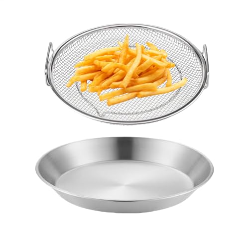 Frittiergitter mit Ölablauf - Frittiergitter mit Ölablauf | Abtropfgitter aus Edelstahl mit Tablett, Filterkorb aus Mesh mit Tablett, D-Gitter Frittiergitter mit Ölablauf - Frittiergitter mit Ölablauf | Abtropfgitter aus Edelstahl mit Tablett, Filterkorb aus Mesh mit Tablett, D-Gitter von Bbbabeslk