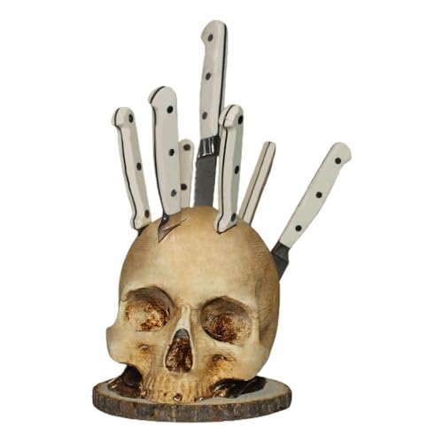 Küchenmesserhalter – Messerblock in Totenkopfform | Messerblock für Messer, Küchenständer in Form eines Terrorkopfes, Küchenmesserhalter, Küchenmesserhalter – Messerblock in Totenkopfform | Messerblock für Messer, Küchenständer in Form eines Terrorkopfes, Küchenmesserhalter, von Bbbabeslk