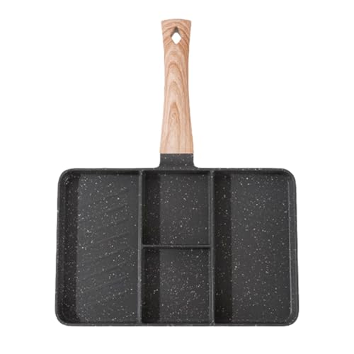 Padella Grill Divisa Padella Per Uova in Camicia Padella Antihaft Divisa Padella Grill Sezionata Padella Multi-sezione Padella Antihaft Per Uova in Camicia Padella Grill mit Trennwand von Bbbabeslk