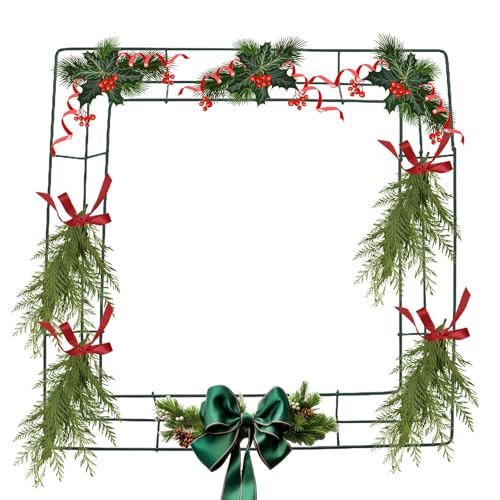 Quadratischer Kronenrahmen – Kronenform aus Metalldraht | Blumenkranzrahmen in Kronenform aus quadratischem Draht, zur Herstellung von Kränzen zur Dekoration von Navide Partys Quadratischer Kronenrahmen – Kronenform aus Metalldraht | Blumenkranzrahmen in Kronenform aus quadratischem Draht, zur Herstellung von Kränzen zur Dekoration von Navide Partys von Bbbabeslk