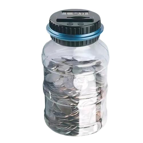 Spardose - Digitale Spardose | Geldspardose, die Sie nicht öffnen können, Bank für Erwachsene mit echtem Geld, Wechselgläser, transparentes Sparglas Spardose - Digitale Spardose | Geldspardose, die Sie nicht öffnen können, Bank für Erwachsene mit echtem Geld, Wechselgläser, transparentes Sparglas von Bbbabeslk