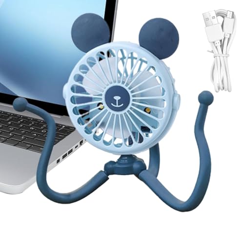 Tragbarer Ventilator für Kinderwagen, wiederaufladbarer Ventilator für Kinderwagen, Stabventilator mit Griff für elektrischen Trolley Octopus, leiser Ventilator des tragbaren elektrischen Wagens von Bbbabeslk