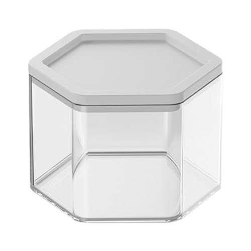 Transparente Präsentationsbox, transparente Präsentationsbox, staubdichte Vitrine für Figuren – transparente und stapelbare Vitrine mit Deckeln für den Schreibtisch, Küche, Schlafzimmer von Bbbabeslk