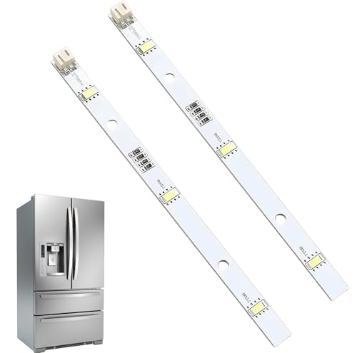 BbiuRer Kühlschrank Licht, 2 Stück LED-Lichtleiste für Kühlschrank und Küchenschränke, 160 mm x 10 mm, 12V DC, Einfache Installation, Helle und Gleichmäßige Beleuchtung BbiuRer Kühlschrank Licht, 2 Stück LED-Lichtleiste für Kühlschrank und Küchenschränke, 160 mm x 10 mm, 12V DC, Einfache Installation, Helle und Gleichmäßige Beleuchtung von BbiuRer