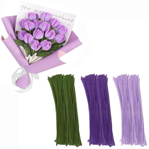 Pfeifenputzer zum Basteln, 300 Stück Bunte Chenilledrähte für DIY-Projekte, 30 cm Länge mit 6 mm Durchmesser, Ideal für Bastelblumen und Kreativ-Sets für Erwachsene Pfeifenputzer zum Basteln, 300 Stück Bunte Chenilledrähte für DIY-Projekte, 30 cm Länge mit 6 mm Durchmesser, Ideal für Bastelblumen und Kreativ-Sets für Erwachsene von BbiuRer