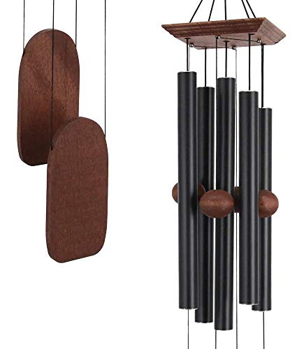 Windspiele für den Außenbereich, tiefer Ton, 91.4 cm, großes Gedenk-Windspiel für draußen, Trauerspiel, Geschenk für Mutter/Opa/Weihnachten, einzigartiges hängendes Holzspiel, Garten, Hof. von Bbrand