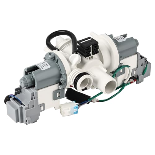 DC97-15974C Waschwasser-Ablauf-Doppelpumpenmotor, kompatibel mit Samsung-Waschmaschine, ersetzt Teilenummern PD00002016 2024992 AP5324683 PS4221218 EAP4221218 von Bbsjujnn