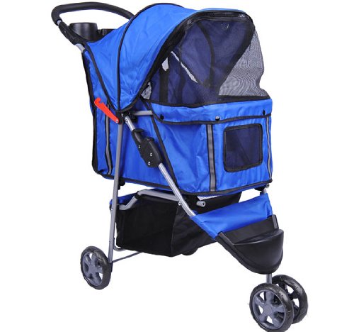 Bc-elec - 5663-0015Ablue Tier-Buggy Hundebuggy mit 3 Rädern, Farbe blau von Bc-elec