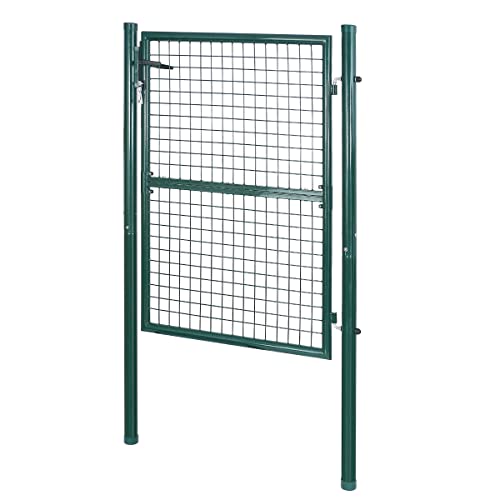 Bc-elec - HMGD-2 Gartenzaun, Gartentor 106 * 125cm grün, Gartentür, Zauntor von Bc-elec