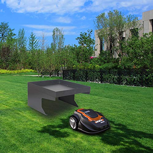 Bc-elec - HMGL01 Garage für Rasenmäher-Roboter aus verzinktem Stahl mit dekorativem Raum Carport Dach Außenschutz 60x70x36cm von Bc-elec