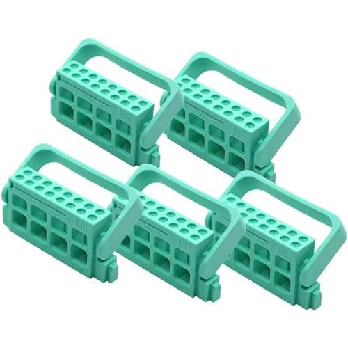 5PCS 8 Löcher /16 Löcher Autoklavierbarer Endo-Feilen-Halter Spender Endodontie Bohrer-Ständer(Color:16 Holes) von Bceer
