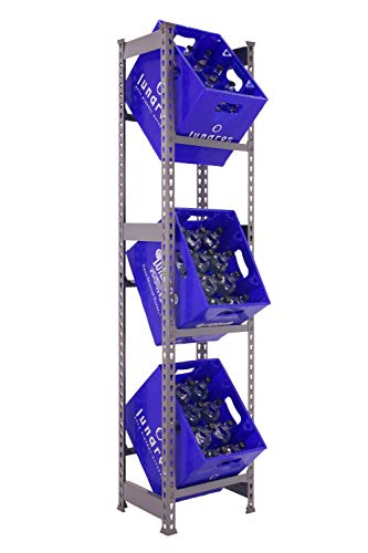 Simon Rack 1 Flaschenhalter, Grau, 1800 x 400 x 300 mm (H x B x T) von Simon Rack