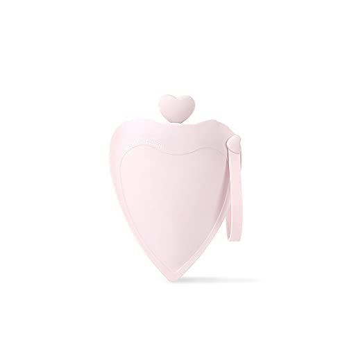 BcofoA Herzförmige Silikon-Wärmflasche, sicher und explosionsgeschützt, vertreibt die Kälte, warmes Herz und schließt Schutz, sorgt für Wärme und Komfort (Color : Pink) von BcofoA