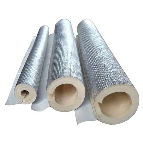 Selbstklebendes Schaumisolierrohr Hohe Dichte Rohrisolierung Aluminiumfolien Frostschutz Feuer Isolierschlauch Für Selbstdichtende Klimaanlage Länge 0.9/0.95m ( Größe : ID27mm*10mm*90cm ) von Bcojnlue