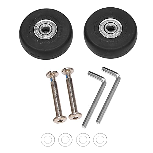 2 Sets Ersatzräder für Gepäck, Koffer, Achsen, Deluxe-Reparaturwerkzeug, OD 50 mm von Bcowtte