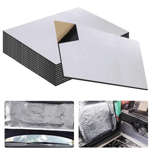 5mm Dämmmatte Auto 12Pcs 40x25cm Schallschutzmatte Isolierung Matte Schaumstoff, Selbstklebende Alubutyl Matte, Isoliermatte Selbstklebend, Feuerfest, Feuchtigkeitsfest, Wasserdicht 5mm Dämmmatte Auto 12Pcs 40x25cm Schallschutzmatte Isolierung Matte Schaumstoff, Selbstklebende Alubutyl Matte, Isoliermatte Selbstklebend, Feuerfest, Feuchtigkeitsfest, Wasserdicht von Bcuuozeeing