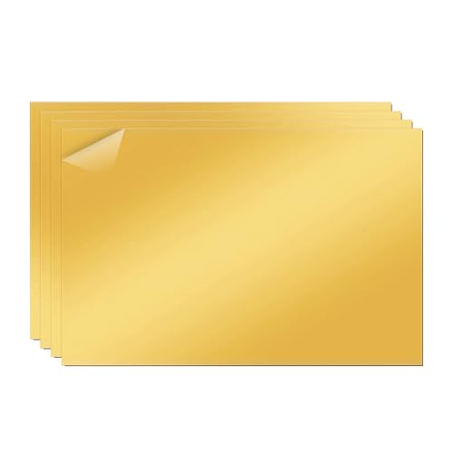 4 Stück ABS Kunststoffplatte, 30x20 cm Laser Rohlinge zum Gravieren, Laser Gravur Platte, Laser Gravur Material für Namensschild Haustür, Gravurplatte für DIY Schneiden von Bcuuozeeing