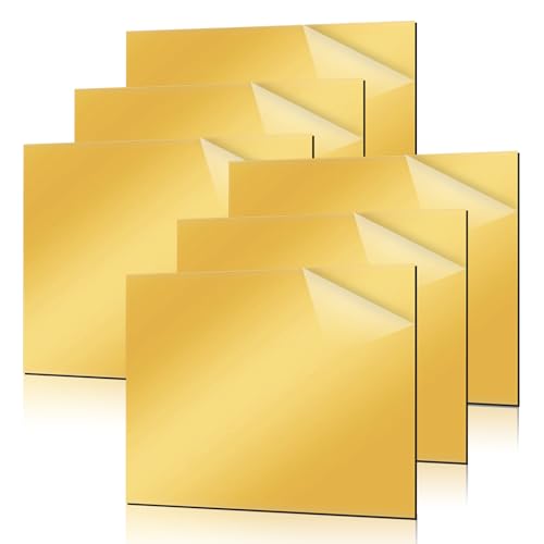 6 Stück ABS Kunststoffplatte, 30x20 cm Laser Rohlinge zum Gravieren, Laser Gravur Platte, Laser Gravur Material für Namensschild Haustür, Gravurplatte für DIY Schneiden von Bcuuozeeing