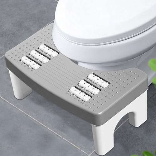 Bcuuozeeing Toilettenhocker Erwachsene, Toilettenhocker, Klohocker Erwachsene, WC Hocker Toilette, Kackhocker für Erwachsene und Kinder, Tragbarer Klohocker Hocker, Anti-Rutsch WC Hocker von Bcuuozeeing