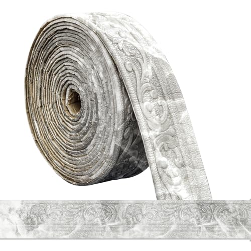 Bordüre Selbstklebend -10m x 8cm x 5mm- 3D Stuckleisten Wand, Zierleisten Selbstklebend, Wasserdicht Wandbordüre,Leisten Selbstklebende,Roll Border Trims für Ecken Linien Decken Dekoration,Marmorgrau Bordüre Selbstklebend -10m x 8cm x 5mm- 3D Stuckleisten Wand, Zierleisten Selbstklebend, Wasserdicht Wandbordüre,Leisten Selbstklebende,Roll Border Trims für Ecken Linien Decken Dekoration,Marmorgrau von Bcuuozeeing