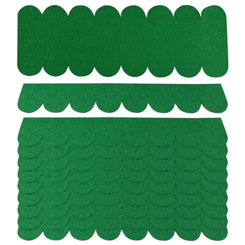Dachpappe für Vogelhaus 32pcs Dachpappe für Vogelhaus, Selbstklebend Dachpappe, Wasserdicht Dachpappe Selbstklebend, für Nistkasten Hasenstall Insektenhotel (Grün) von Bcuuozeeing