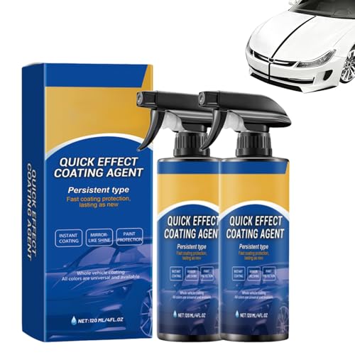 Quick Effect Coating Agent, 2 Stück 3 in 1 Hochschutz Auto Schnellbeschichtungsspray, Ceramic Coating Nano Spray, Multifunktionales Autos Kratzer Entferner, Nano Auto Coating Agent Sprays Quick Effect Coating Agent, 2 Stück 3 in 1 Hochschutz Auto Schnellbeschichtungsspray, Ceramic Coating Nano Spray, Multifunktionales Autos Kratzer Entferner, Nano Auto Coating Agent Sprays von Bcuuozeeing