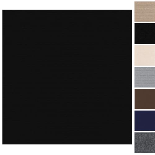 Selbstklebende Teppichfliesen 30x30cm Selbstliegend - 10 Stück Set - 0.9m² - Teppichboden, Teppich Fliesen mit Rückendeckung, Teppich Bodenbelag zum Zuschneiden für Büro, Wohnung, Gewerbe, Schwarz Selbstklebende Teppichfliesen 30x30cm Selbstliegend - 10 Stück Set - 0.9m² - Teppichboden, Teppich Fliesen mit Rückendeckung, Teppich Bodenbelag zum Zuschneiden für Büro, Wohnung, Gewerbe, Schwarz von Bcuuozeeing