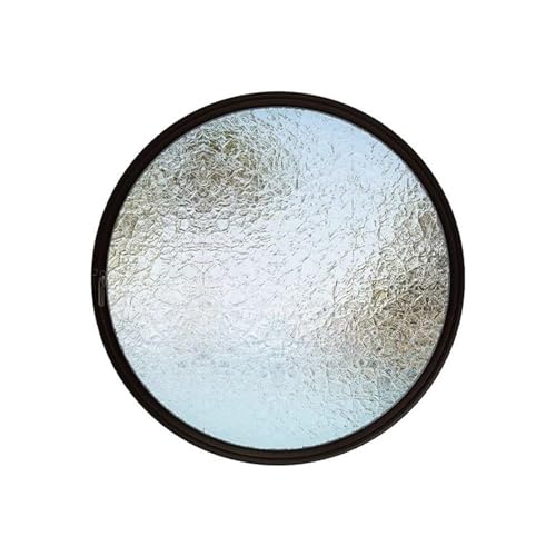 360° Drehbares Bullauge Aus Gehärtetem Glas – Versenktes Lüftungsfenster Aus Schmiedeeisen (mit Griff), Geeignet For Die Dekoration Von Badezimmern Und Kellern(Schwarz,100) von Bderkz