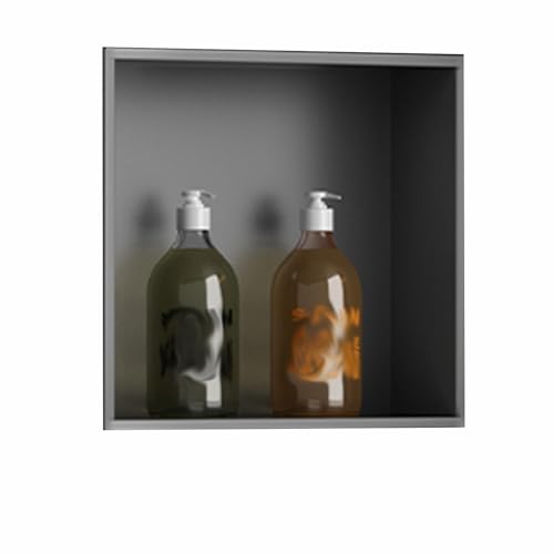 Einbau-Duschregal Aus Edelstahl – Wasserdichter Wandschrank for Badezimmer, Küche Und Wohnzimmer – Kratzfest Und Langlebig(320 * 320 * 125mm) von Bderkz