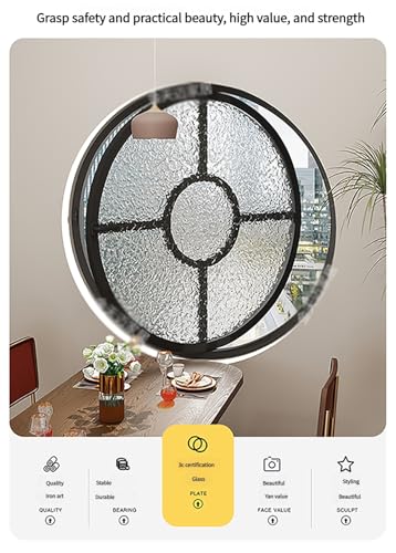 Modernes Rundes Fenster Aus Aluminiumlegierung Mit Gehärtetem Glas – Stilvolle Bullaugenfenster For Die Dekoration Von Küche, Schlafsaal Und Schlafzimmer(White,B) von Bderkz