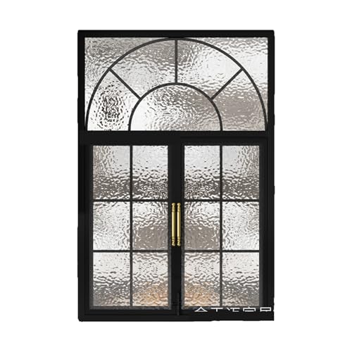 Retro-Flügelfenster Aus Eisen – Eleganter Glasschuppen For Restaurants, Cafés, Lofts(Schwarz,1) von Bderkz