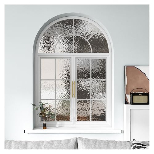 Vintage Gewölbte Französische Flügelfenster, Anpassbare Gewölbte Französische Fenster, Angebot For Esszimmer Und Küchen(White,150 * 80cm) von Bderkz
