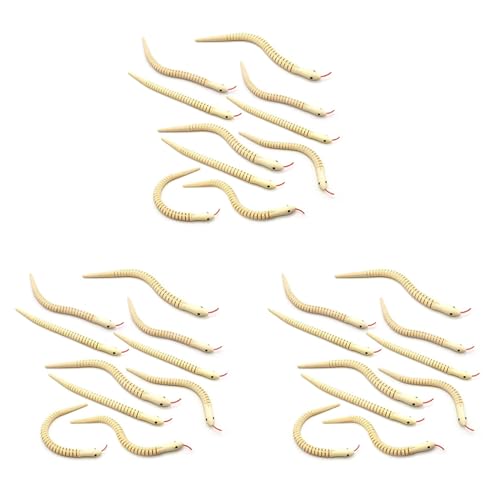Bdfhjln 30 Stück 12 Unvollendete Wackel Schlangen Gelenkte Flexible Schlange Leer Tier Modell Spielzeug für Kunst von Bdfhjln