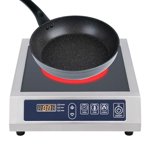 3500W Mobile Induktionskochplatte aus Edelstahl, Induction Hob, Einfaches Induktionskochfeld mit 13 Stufen, Kochfeld Induktion Ideal für Camping, Küche, Haushalt Und Restaurant 3500W Mobile Induktionskochplatte aus Edelstahl, Induction Hob, Einfaches Induktionskochfeld mit 13 Stufen, Kochfeld Induktion Ideal für Camping, Küche, Haushalt Und Restaurant von Bdneygtyr