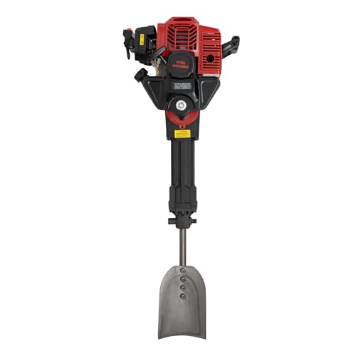 Benzin Abbruchhammer 52CC, 1900W Tragbarer Stemmhammer mit 3 Aufsätzen, Grabenfräse für Gartenarbeit und Demolition, Leiser Bohrhammer mit Schlagenergie 20-55J für Baumverpflanzung von Bdneygtyr