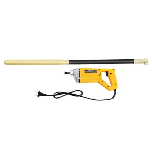 Betonrüttler 850W, Rüttelplatte 1m Stab, Elektrischer Betonverdichter Vibrationsstampfer Abnehmbarer Stab für Betonmischer, Tunnel, Straße, Induktion von Bdneygtyr