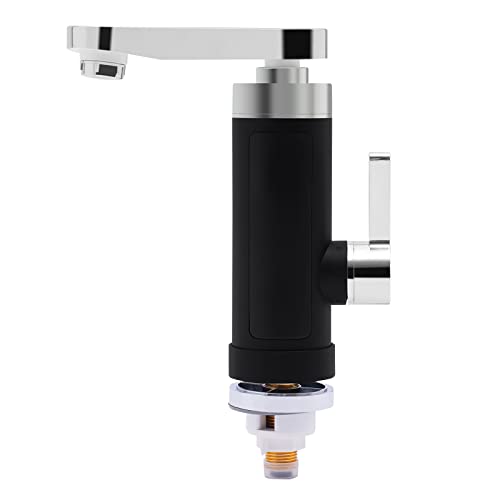 Elektrischer Wasserhahn, 360° Drehbarer Durchlauferhitzer Wasserhahn mit Durchlauferhitzer 3000W 220V | 3S Heißwasser Faucet für Badezimmer Waschbecken Kleine Küche, LED Display von Bdneygtyr