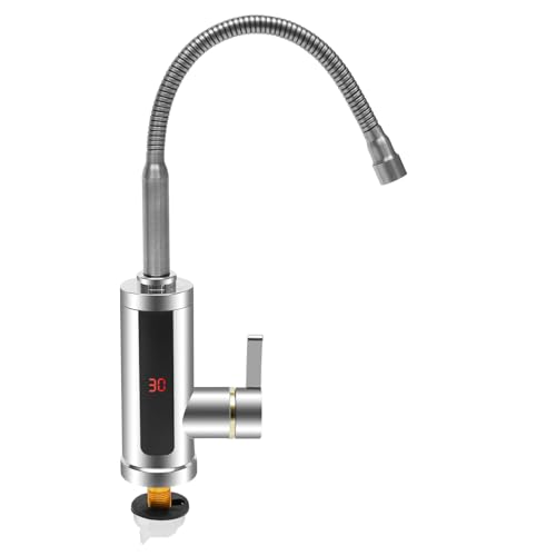 Elektrischer Wasserhahn mit Durchlauferhitzer, Akku Wasserhähne 3000W 220V | 3S Heißwasser Wasserhahn Küche Bad Durchlauferhitzer, 360° Drehbarer Faucet Elektrischer Wasserhahn mit Durchlauferhitzer, Akku Wasserhähne 3000W 220V | 3S Heißwasser Wasserhahn Küche Bad Durchlauferhitzer, 360° Drehbarer Faucet von Bdneygtyr