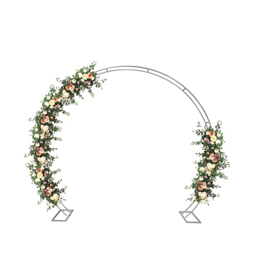 Hochzeitsbogen Gestell Rund 2,75m Metall, Fotohintergrund Ständer mit 5kg Tragkraft für Ballonbogen & Blumenbogen - Wiederverwendbar für Hochzeiten und Feiern Hochzeitsbogen Gestell Rund 2,75m Metall, Fotohintergrund Ständer mit 5kg Tragkraft für Ballonbogen & Blumenbogen - Wiederverwendbar für Hochzeiten und Feiern von Bdneygtyr