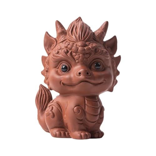 Bduttlefish Chinesischer Drache Tee-Haustier, Miniatur-Drachenstatue, Tee-Haustier-Figur, Mini-Tee-Haustier, Keramik-Dekor, Schreibtisch-Tablett, Fu Tea F Pet, Kung-Tee von Bduttlefish