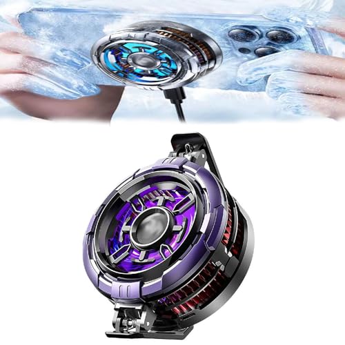 Bduttlefish Magnetischer Handy-Kühler, Handy-Kühler, Handy-Kühler, tragbarer Heizkörper für Gaming/Android/Tablet/iPad, Halbleiter-Kühlkörper-Kühlkörper von Bduttlefish
