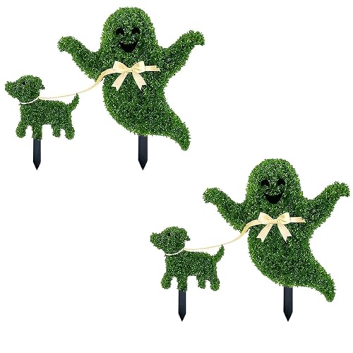 Gespenstischer Formschnitt für den Außenbereich, Halloween-Formschnitt-Baum mit Erdspieß, geisterförmiger Formschnitt, handgefertigter künstlicher Halloween-Formschnitt für Veranda, Garten, Spukhaus Gespenstischer Formschnitt für den Außenbereich, Halloween-Formschnitt-Baum mit Erdspieß, geisterförmiger Formschnitt, handgefertigter künstlicher Halloween-Formschnitt für Veranda, Garten, Spukhaus von Bduttlefish