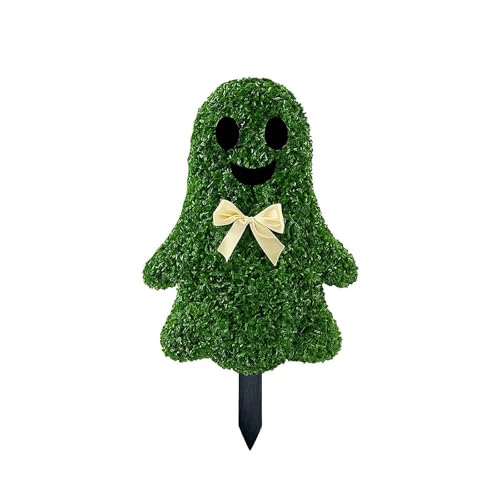 Gespenstischer Formschnitt für den Außenbereich, Halloween-Formschnitt-Baum mit Erdspieß, geisterförmiger Formschnitt, handgefertigter künstlicher Halloween-Formschnitt für Veranda, Garten, Spukhaus Gespenstischer Formschnitt für den Außenbereich, Halloween-Formschnitt-Baum mit Erdspieß, geisterförmiger Formschnitt, handgefertigter künstlicher Halloween-Formschnitt für Veranda, Garten, Spukhaus von Bduttlefish